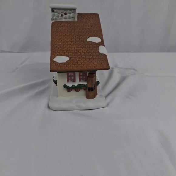 PartyLite Edelweiss Alpine Village Christmas Candle Holder Very Good Condition - Picture 4 of 8